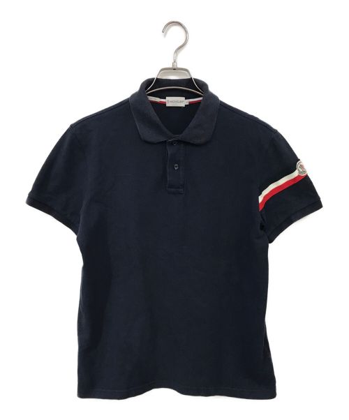 MONCLER（モンクレール）MONCLER (モンクレール) MAGLIA POLO MANICA CORTA ネイビー サイズ:Lの古着・服飾アイテム