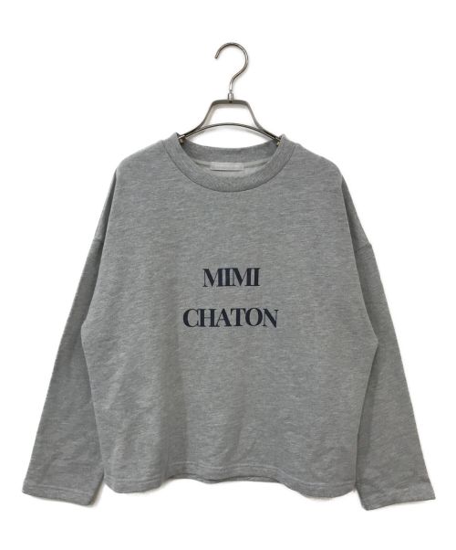 MIMI CHATON（ミミシャトン）MIMI CHATON (ミミシャトン) ロゴスウェット グレー サイズ:Fの古着・服飾アイテム