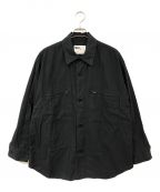 MHLエムエイチエル）の古着「DRY PLAINWEAVE COTTON SHIRT」｜ブラック