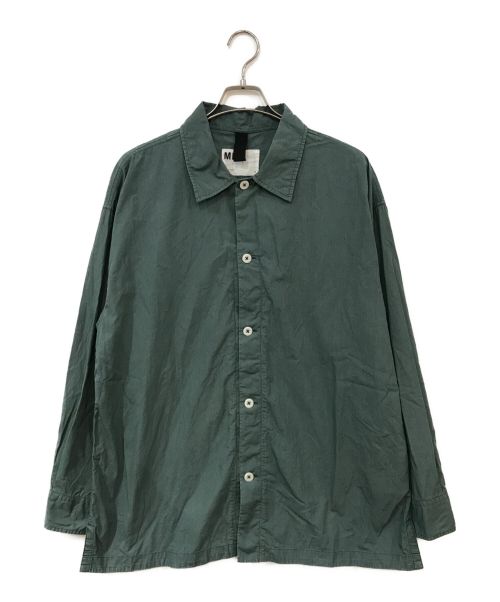 MHL（エムエイチエル）MHL (エムエイチエル) WASHED COTTON POPLIN SHIIRT グリーン サイズ:Lの古着・服飾アイテム