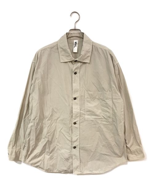 MHL（エムエイチエル）MHL (エムエイチエル) COMPACT COTTON POPLIN ベージュ サイズ:Lの古着・服飾アイテム