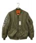 A BATHING APE（ア ベイシング エイプ）の古着「REFLECTOR SHARK MA-1 JACKET」｜オリーブ