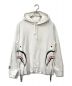 A BATHING APE（ア ベイシング エイプ）の古着「SHARK Side Zip Hoodie」｜ホワイト