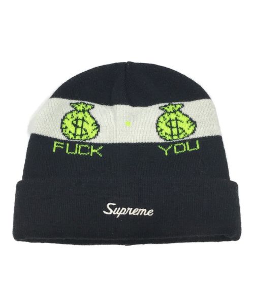 SUPREME（シュプリーム）Supreme (シュプリーム) Pay Me Beanie ブラックの古着・服飾アイテム