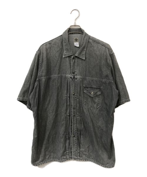 POST O'ALLS（ポストオーバーオールズ）POST O'ALLS (ポストオーバーオールズ) デニムシャツ グレー サイズ:ＸＬの古着・服飾アイテム