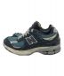 NEW BALANCE (ニューバランス) ローカットスニーカー ネイビー×ブルー サイズ:24cm：7000円