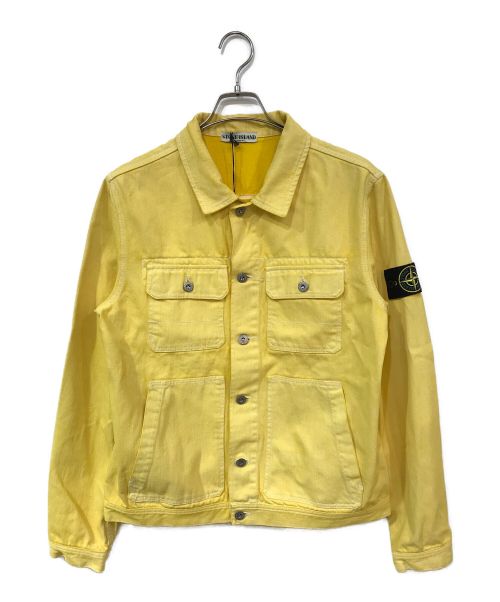 STONE ISLAND（ストーンアイランド）STONE ISLAND (ストーンアイランド) Denim 2011 Jacket イエロー サイズ:Lの古着・服飾アイテム