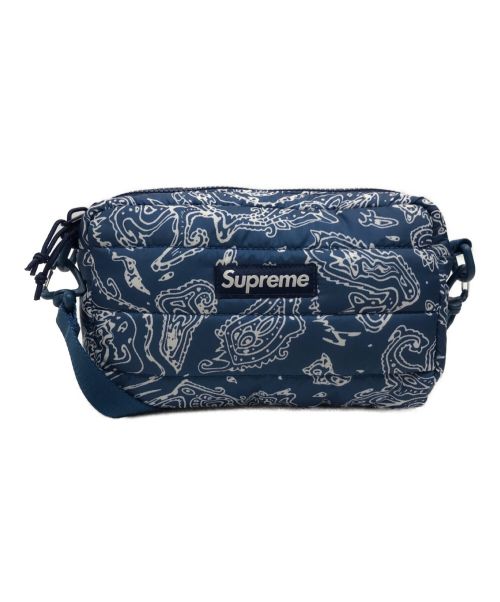 SUPREME（シュプリーム）Supreme (シュプリーム) Puffer side bag ブルーの古着・服飾アイテム