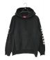 SUPREME（シュプリーム）の古着「Gradient Sleeve Hooded Sweatshirt」｜ブラック