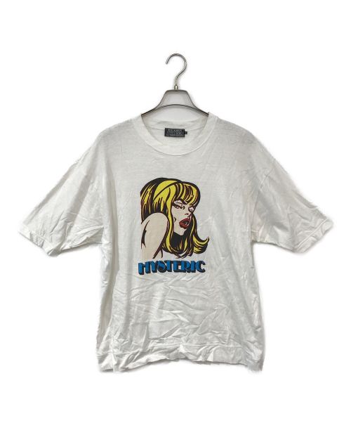 Hysteric Glamour（ヒステリックグラマー）Hysteric Glamour (ヒステリックグラマー) プリントTシャツ ホワイト サイズ:Lの古着・服飾アイテム