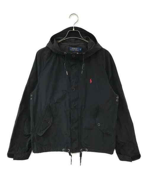 RALPH LAUREN（ラルフローレン）RALPH LAUREN (ラルフローレン) フーデットジャケット ブラック サイズ:Mの古着・服飾アイテム