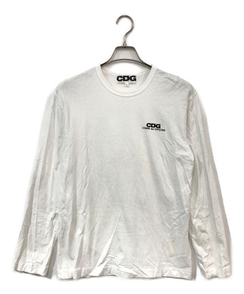 CDG（シーディージー）CDG (シーディージー コムデギャルソン) ロングスリーブカットソー ホワイト サイズ:Lの古着・服飾アイテム