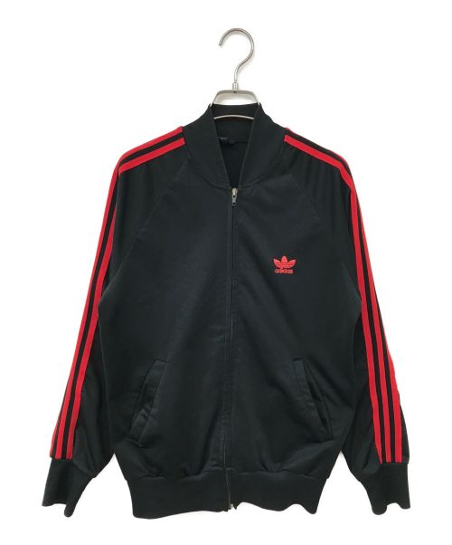 adidas（アディダス）adidas (アディダス) ATPトラックジャケット ブラック×レッド サイズ:Mの古着・服飾アイテム