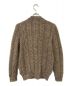 Kerry Woollen Mills (ケリーウールンミルズ) ARAN CABLE COLLARLESS CARDIGAN ブラウン サイズ:36：5000円