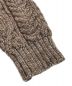 中古・古着 Kerry Woollen Mills (ケリーウールンミルズ) ARAN CABLE COLLARLESS CARDIGAN ブラウン サイズ:36：5000円