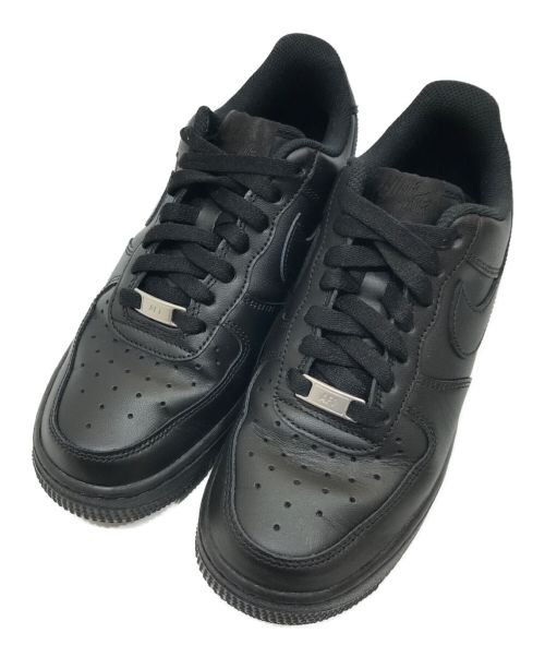 NIKE（ナイキ）NIKE (ナイキ) AIR FORCE 1’０７ ブラック サイズ:24.0cmの古着・服飾アイテム