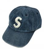 SUPREMEシュプリーム）の古着「Kevlar Denim S Logo 6Panel Cap」｜ブルー