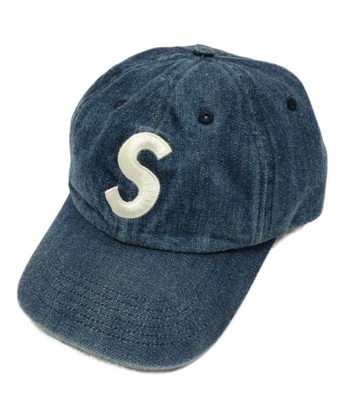 SUPREME（シュプリーム）Supreme (シュプリーム) Kevlar Denim S Logo 6Panel Cap ブルーの古着・服飾アイテム