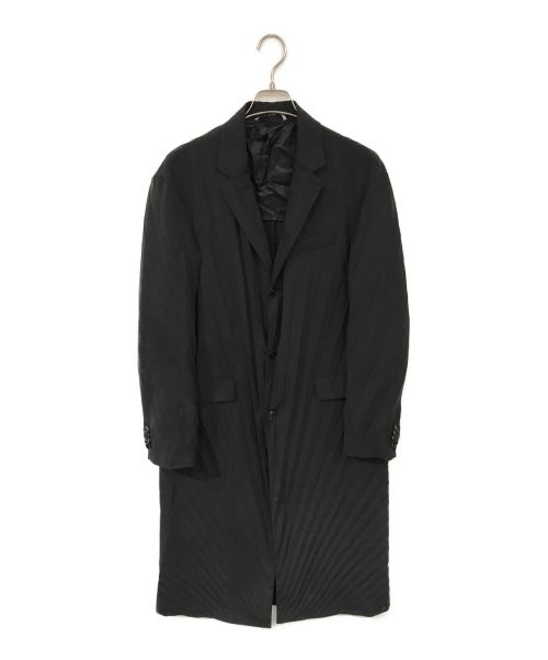 VALENTINO（ヴァレンティノ）VALENTINO (ヴァレンティノ) pleated coat ブラック サイズ:46の古着・服飾アイテム