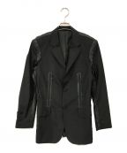 Jean Paul Gaultier hommeジャンポールゴルチェオム）の古着「インサイドアウトテーラードジャケット」｜ブラック
