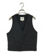 Jean Paul Gaultier hommeジャンポールゴルチェオム）の古着「デザインベスト」｜ブラック
