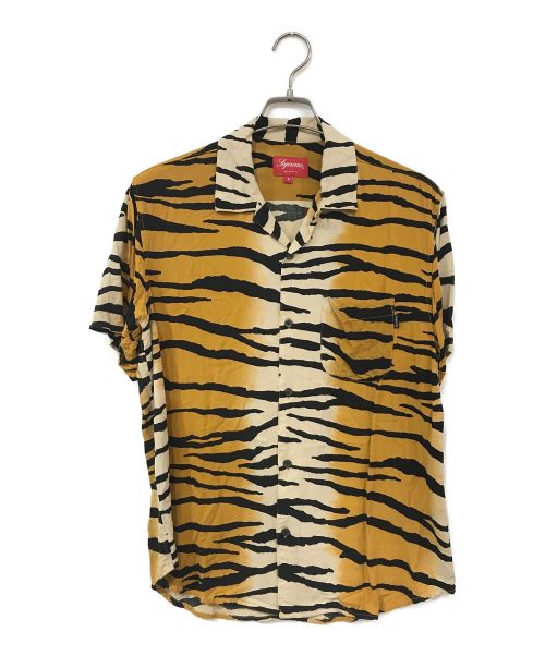 SUPREME（シュプリーム）SUPREME (シュプリーム) Tiger Stripe Rayon Shirt ブラウン サイズ:Ｓの古着・服飾アイテム