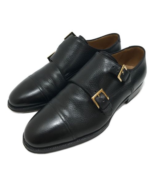 ENZO BONAFE（エンツォボナフェ）ENZO BONAFE (エンツォボナフェ) Double Monk Strap Shoes ブラック サイズ:UK6の古着・服飾アイテム