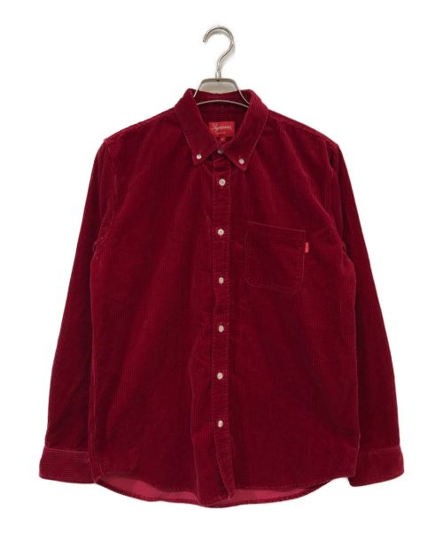 SUPREME（シュプリーム）SUPREME (シュプリーム) Corduroy Shirt レッド サイズ:Mの古着・服飾アイテム