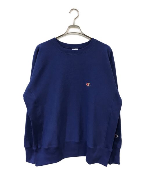 Champion（チャンピオン）Champion (チャンピオン) 復刻単色青タグリバース ブルー サイズ:Lの古着・服飾アイテム