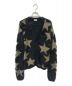 Saint Laurent Paris（サンローランパリ）の古着「Lurex Stars Jacquard Cardigan」｜ブラック