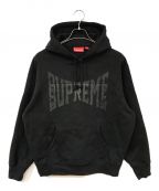 SUPREMEシュプリーム）の古着「rhinestone shadow hooded sweatshirt」｜ブラック