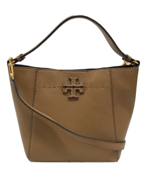 TORY BURCH（トリーバーチ）TORY BURCH (トリーバーチ) SMALL BUCKET BAG ブラウンの古着・服飾アイテム