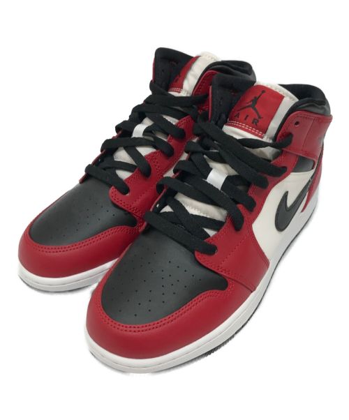 NIKE（ナイキ）NIKE (ナイキ) AIR JORDAN 1 MID GS BLACK/GYM RED/WHITE サイズ:US7Yの古着・服飾アイテム