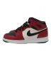 NIKE (ナイキ) AIR JORDAN 1 MID GS BLACK/GYM RED/WHITE サイズ:US7Y：9800円