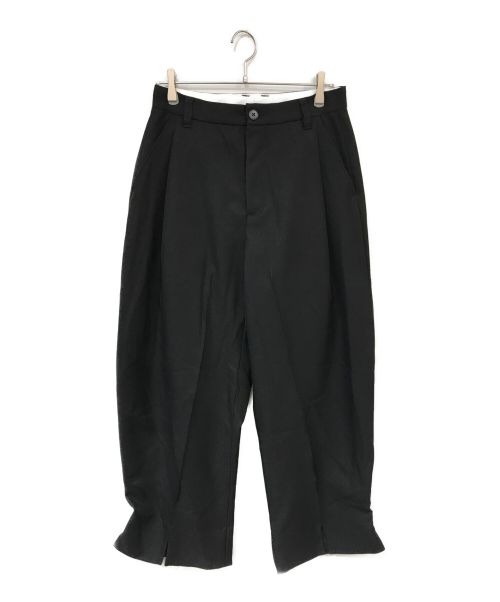 Knuth Marf（クヌースマーフ）Knuth Marf (クヌースマーフ) front slit pants ブラック サイズ:Sの古着・服飾アイテム