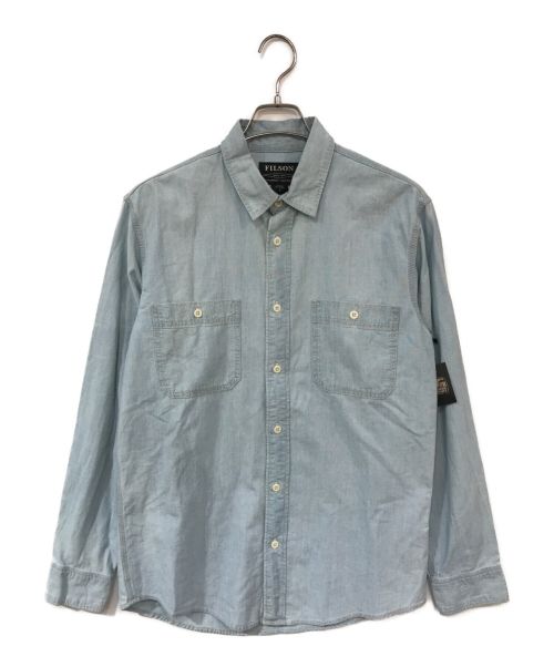 FILSON（フィルソン）FILSON (フィルソン) chambray cpo shirt ブルー サイズ:Sの古着・服飾アイテム