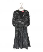 Kate Spadeケイトスペード）の古着「harmony dot cloque dress」｜ブラック