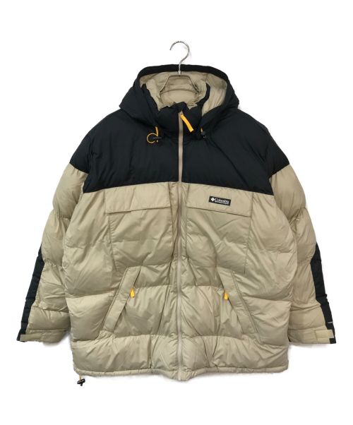 Columbia（コロンビア）Columbia (コロンビア) Ballistic Ridge Oversized Puffer JKT ベージュ×ブラック サイズ:XLの古着・服飾アイテム