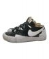 NIKE (ナイキ) sacai (サカイ) Blazer Low ブラック サイズ:US9.5：5000円