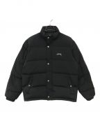 stussyステューシー）の古着「SOLID PUFFER JACKET」｜ブラック