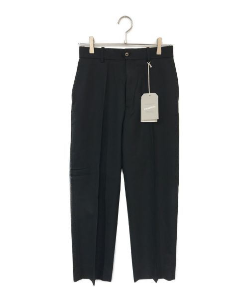 MARKAWARE（マーカウェア）MARKAWARE (マーカウェア) FLAT FRONT TROUSERS ブラック サイズ:2の古着・服飾アイテム