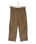 AURALEE（オーラリー）の古着「FINX HARD TWIST GABARDINE PANTS」｜ブラウン