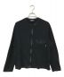 WILDSIDE YOHJI YAMAMOTO（ワイルドサイド ヨウジ ヤマモト）の古着「Cotton Jersey Full Zip Long Sleeve T-shirt」｜ブラック