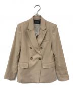 HER LIP TOハーリップトゥ）の古着「Double-breasted Twill Blazer」｜ベージュ