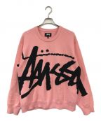 stussyステューシー）の古着「Stock Sweater」｜ピンク