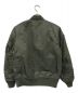 HOUSTON (ヒューストン) MA-1 FLIGHT JACKET グリーン サイズ:MEDIUM：7800円