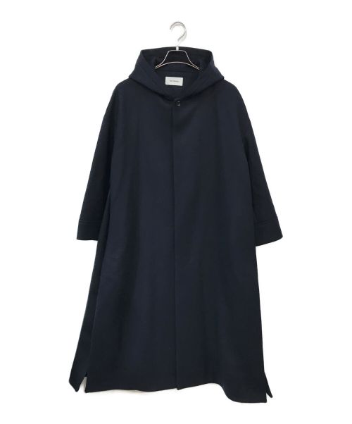 THE RERACS（ザ リラクス）THE RERACS (ザ リラクス) HOODED LONG COAT ネイビー サイズ:Fの古着・服飾アイテム