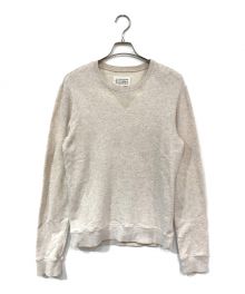 Maison Margiela 14（メゾンマルジェラ 14）の古着「Elbowpatch Sweat Shirt」｜ベージュ