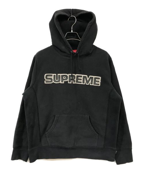 SUPREME（シュプリーム）SUPREME (シュプリーム) Perforated Leather Hooded ブラック サイズ:Mediumの古着・服飾アイテム