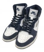 NIKEナイキ）の古着「Air Jordan 1 High OG」｜ホワイト×ネイビー